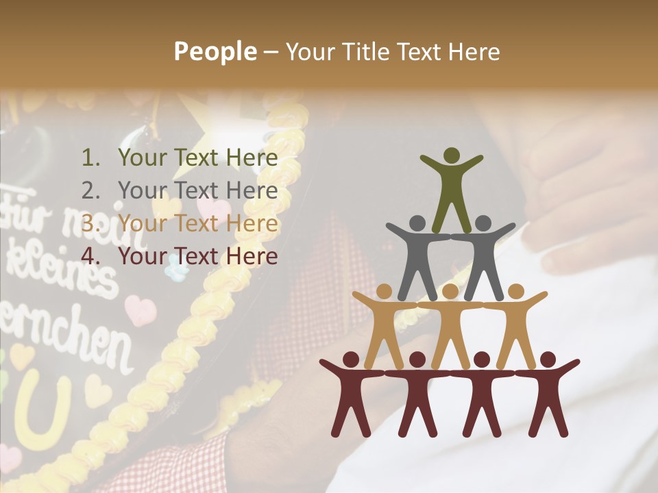 People In Love Are Kissing Near A Chocolate Heart PowerPoint Template