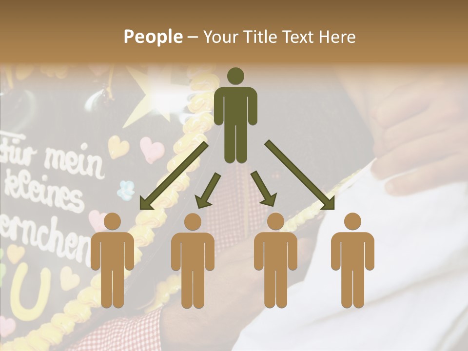 People In Love Are Kissing Near A Chocolate Heart PowerPoint Template