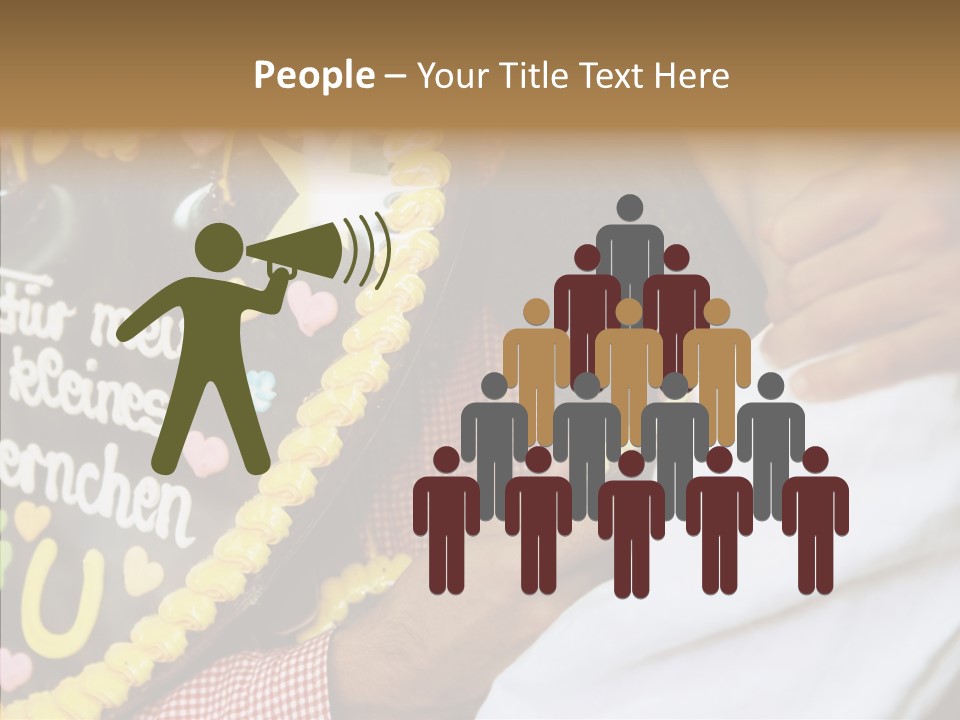 People In Love Are Kissing Near A Chocolate Heart PowerPoint Template