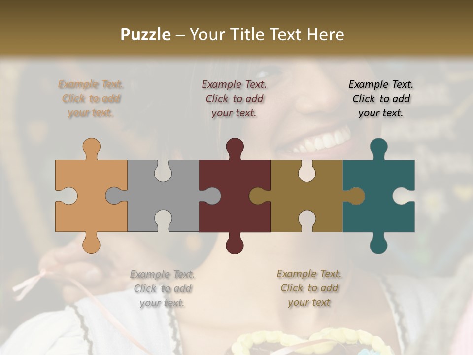 The Guy Gave The Girl A Chocolate Heart PowerPoint Template