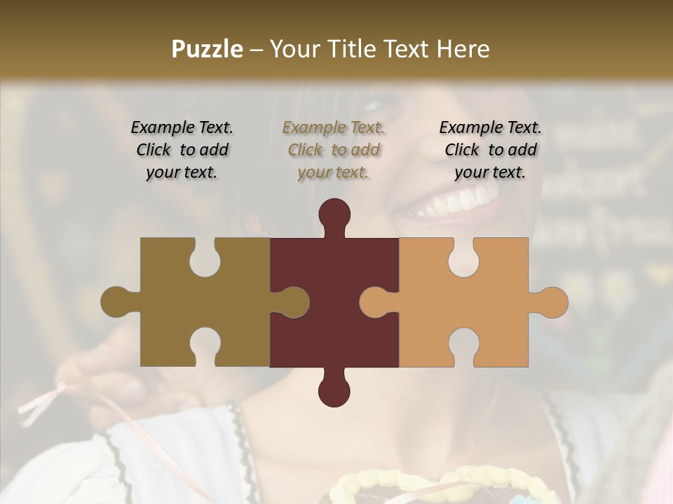 The Guy Gave The Girl A Chocolate Heart PowerPoint Template