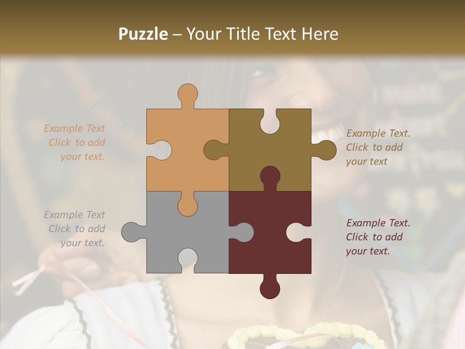 The Guy Gave The Girl A Chocolate Heart PowerPoint Template