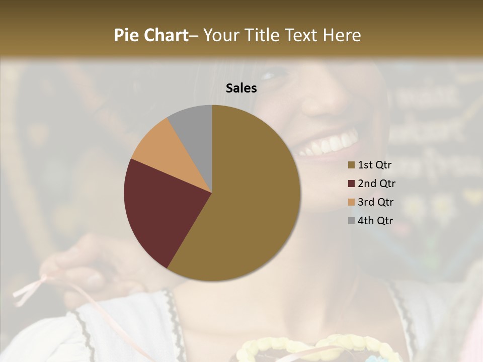 The Guy Gave The Girl A Chocolate Heart PowerPoint Template