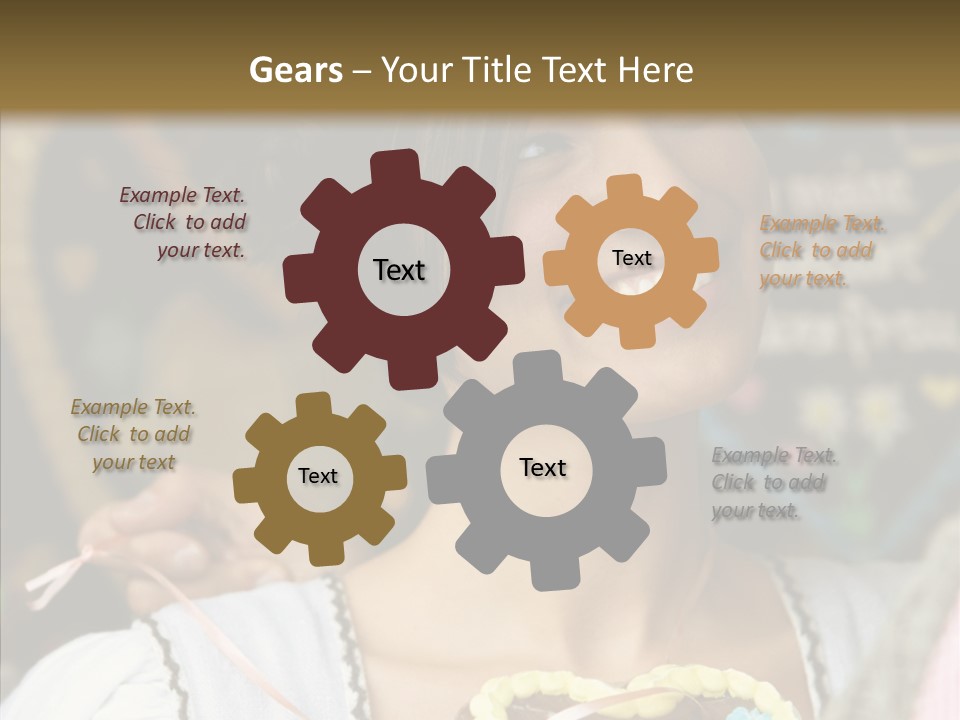 The Guy Gave The Girl A Chocolate Heart PowerPoint Template