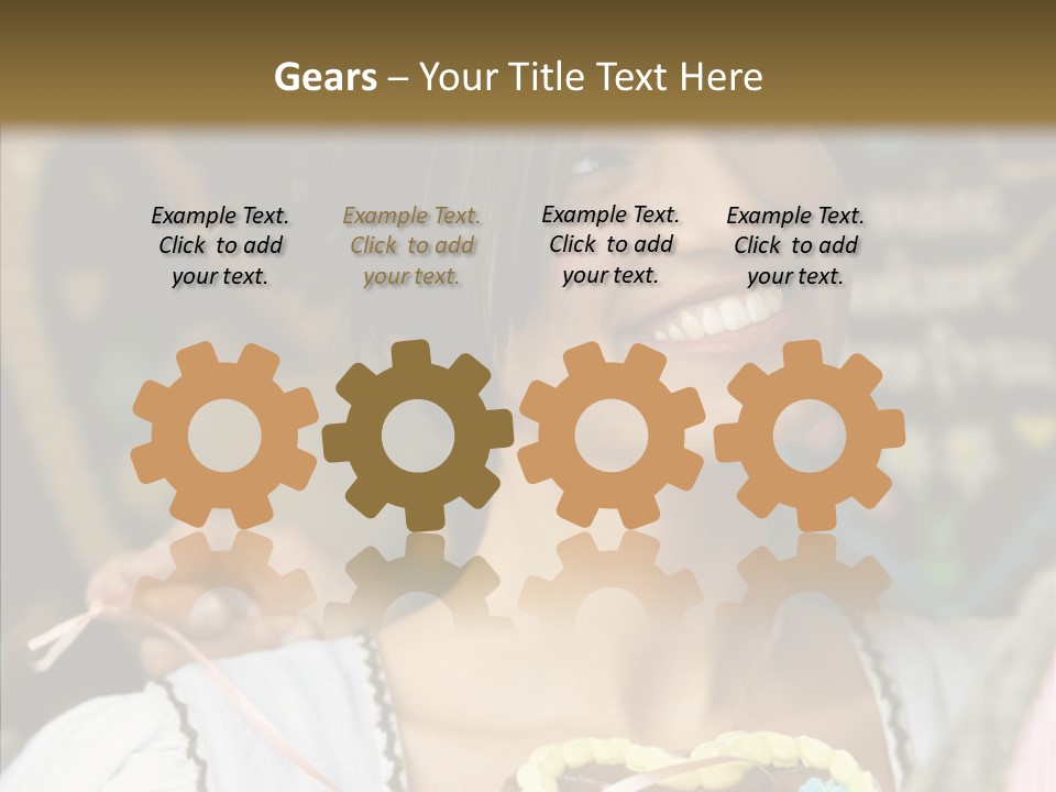 The Guy Gave The Girl A Chocolate Heart PowerPoint Template