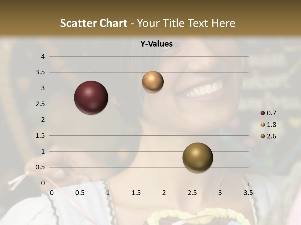 The Guy Gave The Girl A Chocolate Heart PowerPoint Template