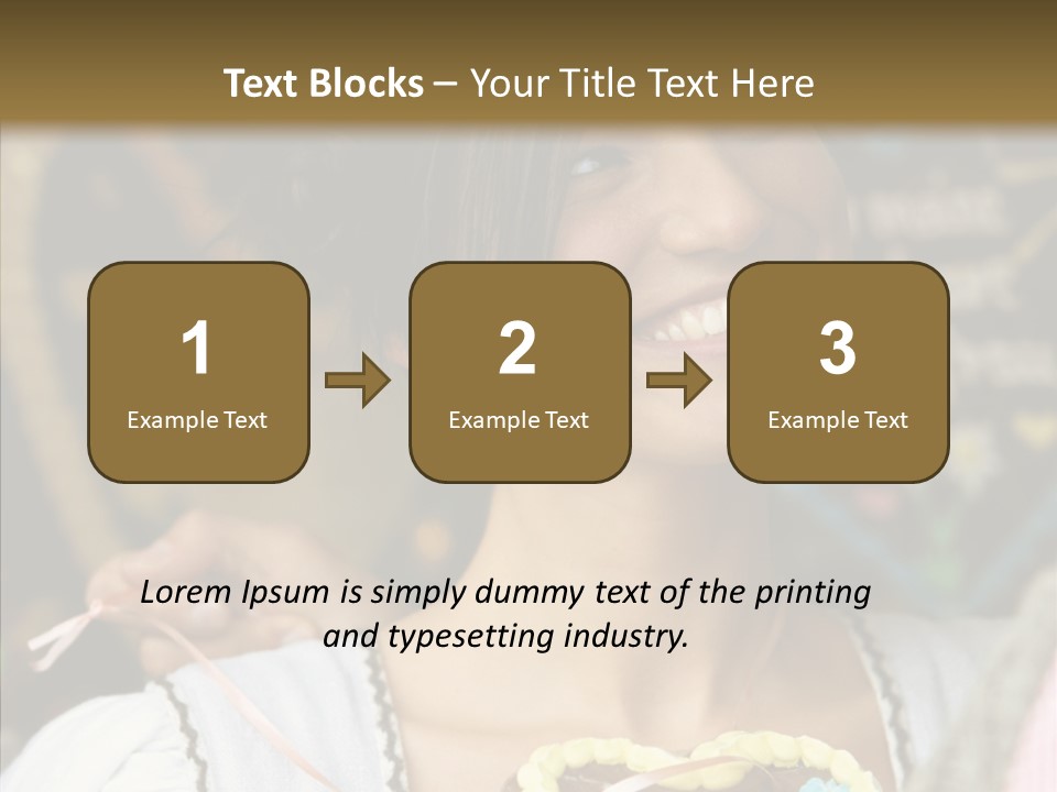 The Guy Gave The Girl A Chocolate Heart PowerPoint Template