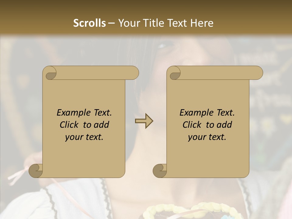 The Guy Gave The Girl A Chocolate Heart PowerPoint Template