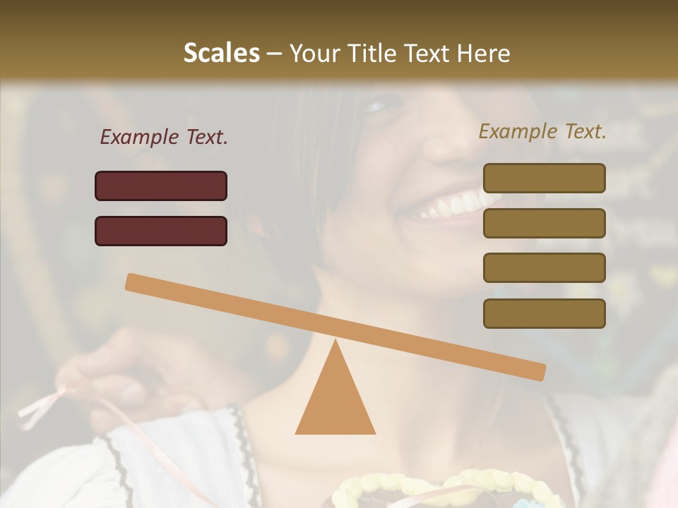 The Guy Gave The Girl A Chocolate Heart PowerPoint Template