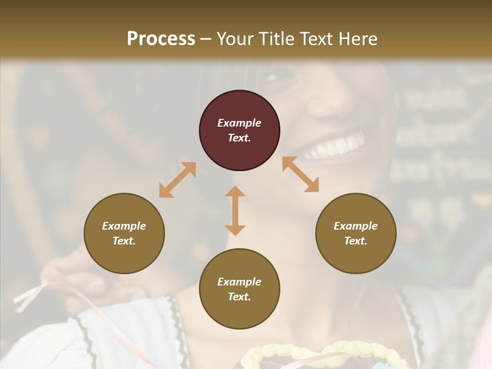 The Guy Gave The Girl A Chocolate Heart PowerPoint Template