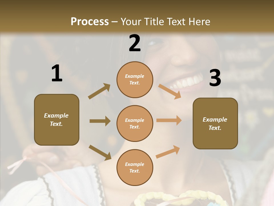 The Guy Gave The Girl A Chocolate Heart PowerPoint Template