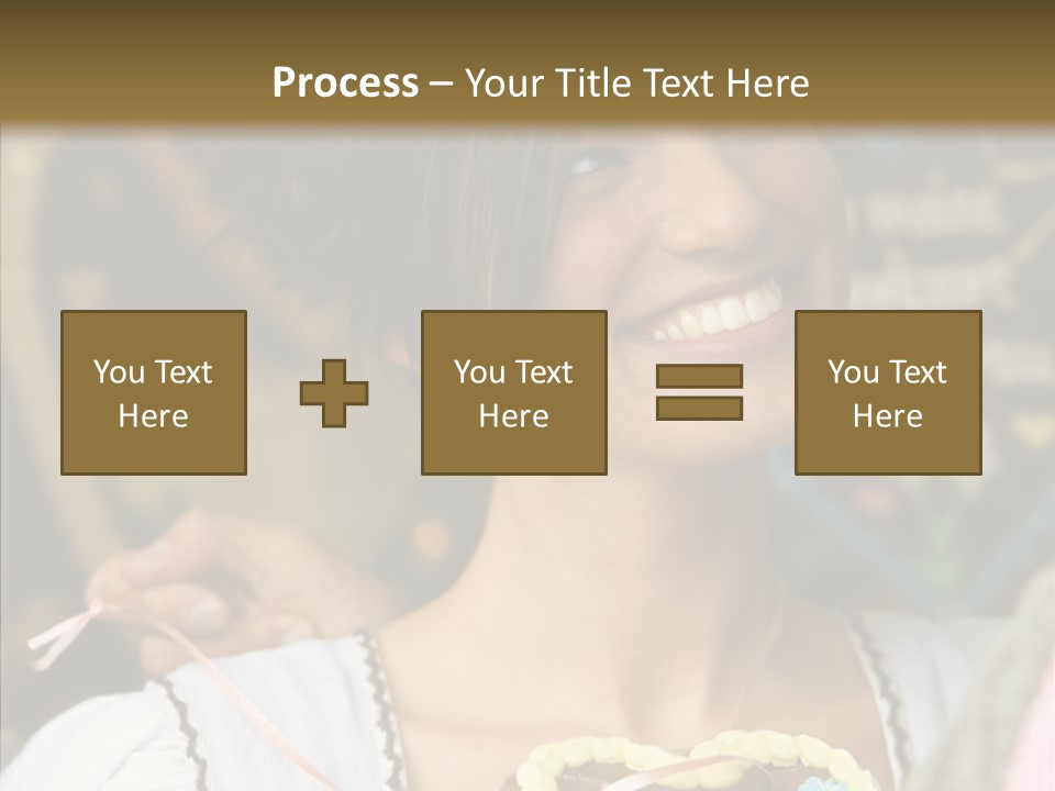 The Guy Gave The Girl A Chocolate Heart PowerPoint Template