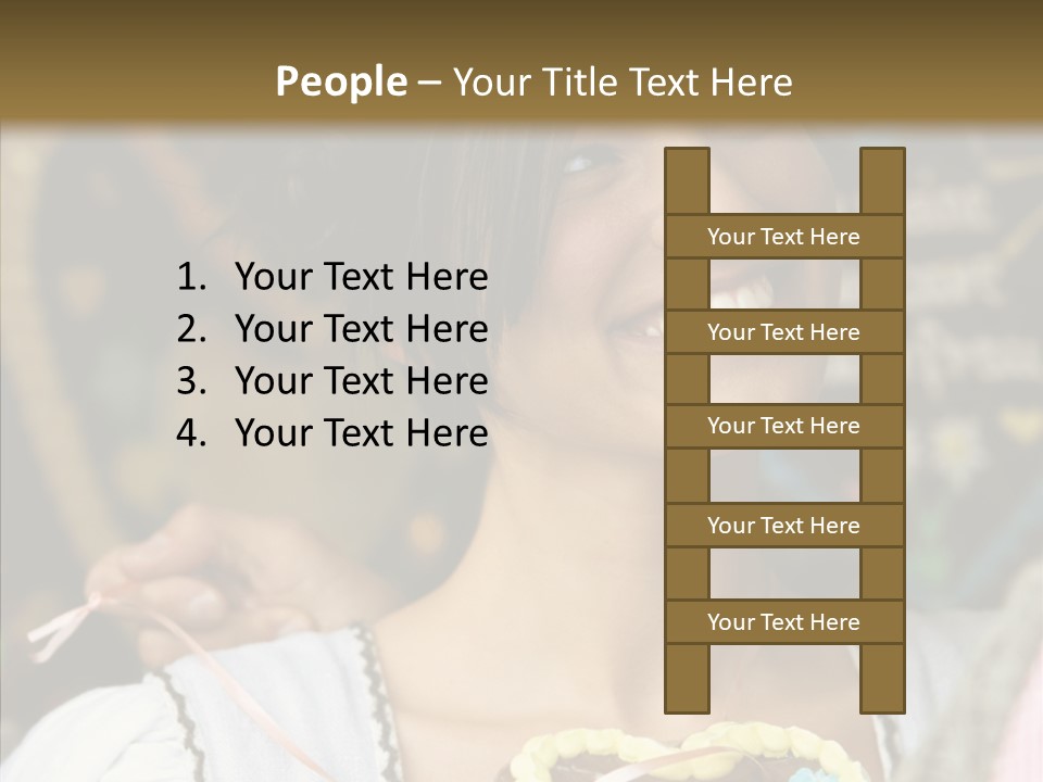 The Guy Gave The Girl A Chocolate Heart PowerPoint Template