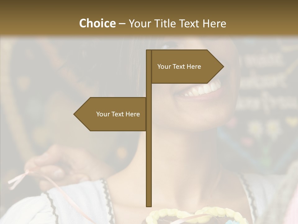 The Guy Gave The Girl A Chocolate Heart PowerPoint Template