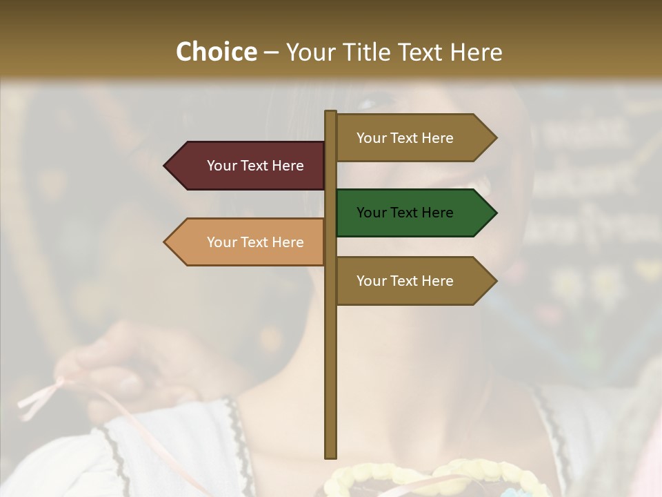 The Guy Gave The Girl A Chocolate Heart PowerPoint Template