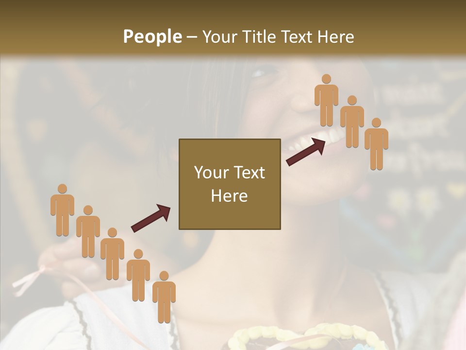 The Guy Gave The Girl A Chocolate Heart PowerPoint Template