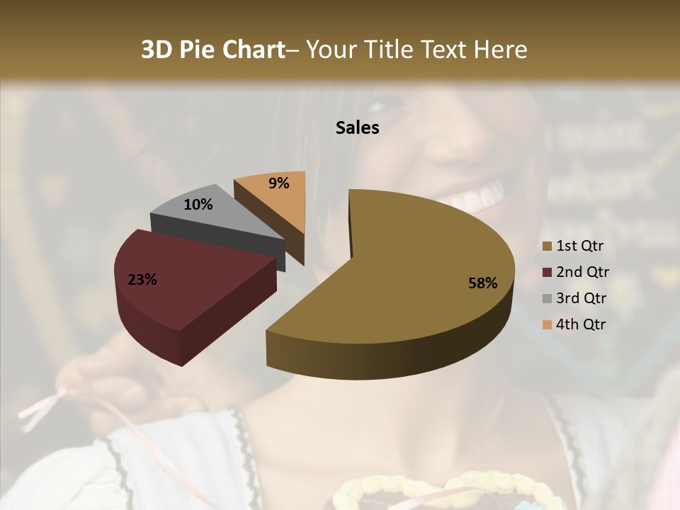 The Guy Gave The Girl A Chocolate Heart PowerPoint Template