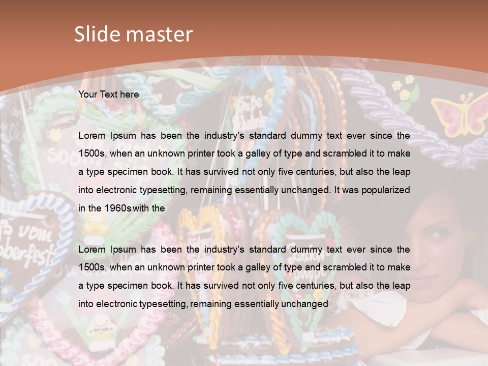 Beautiful Girl Lying On The Window Wondering PowerPoint Template