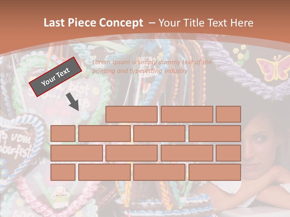 Beautiful Girl Lying On The Window Wondering PowerPoint Template