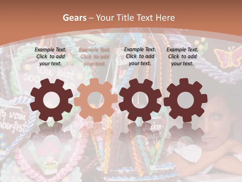 Beautiful Girl Lying On The Window Wondering PowerPoint Template