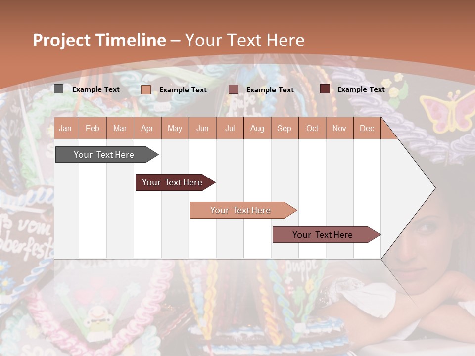 Beautiful Girl Lying On The Window Wondering PowerPoint Template