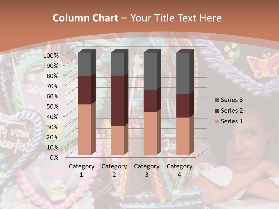 Beautiful Girl Lying On The Window Wondering PowerPoint Template