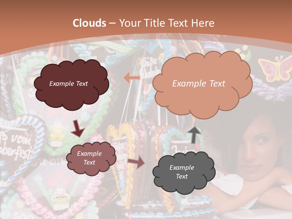 Beautiful Girl Lying On The Window Wondering PowerPoint Template