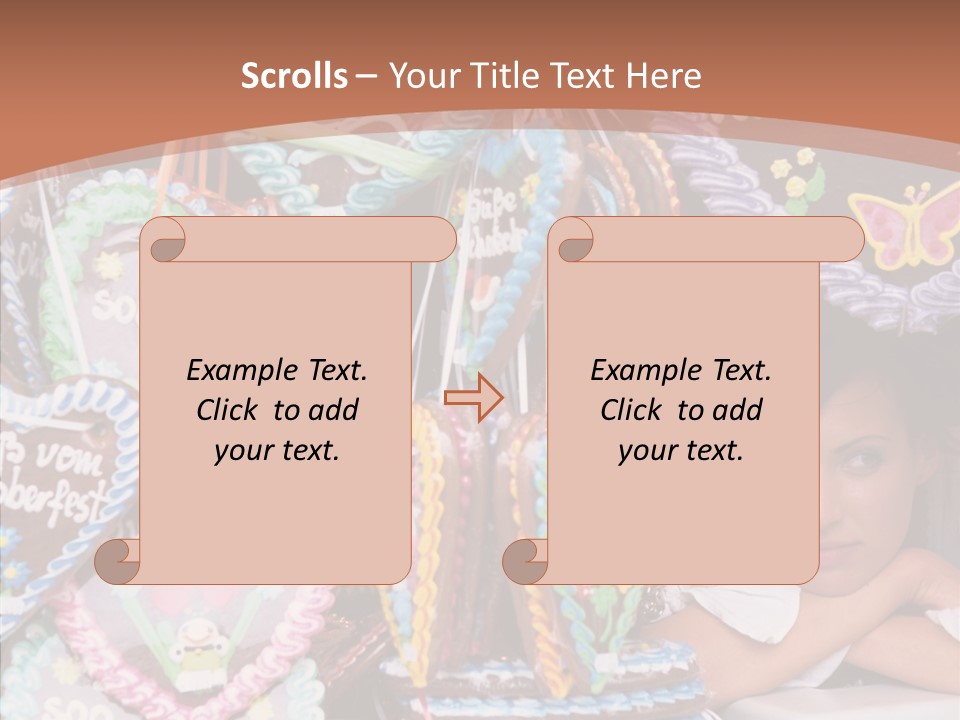 Beautiful Girl Lying On The Window Wondering PowerPoint Template