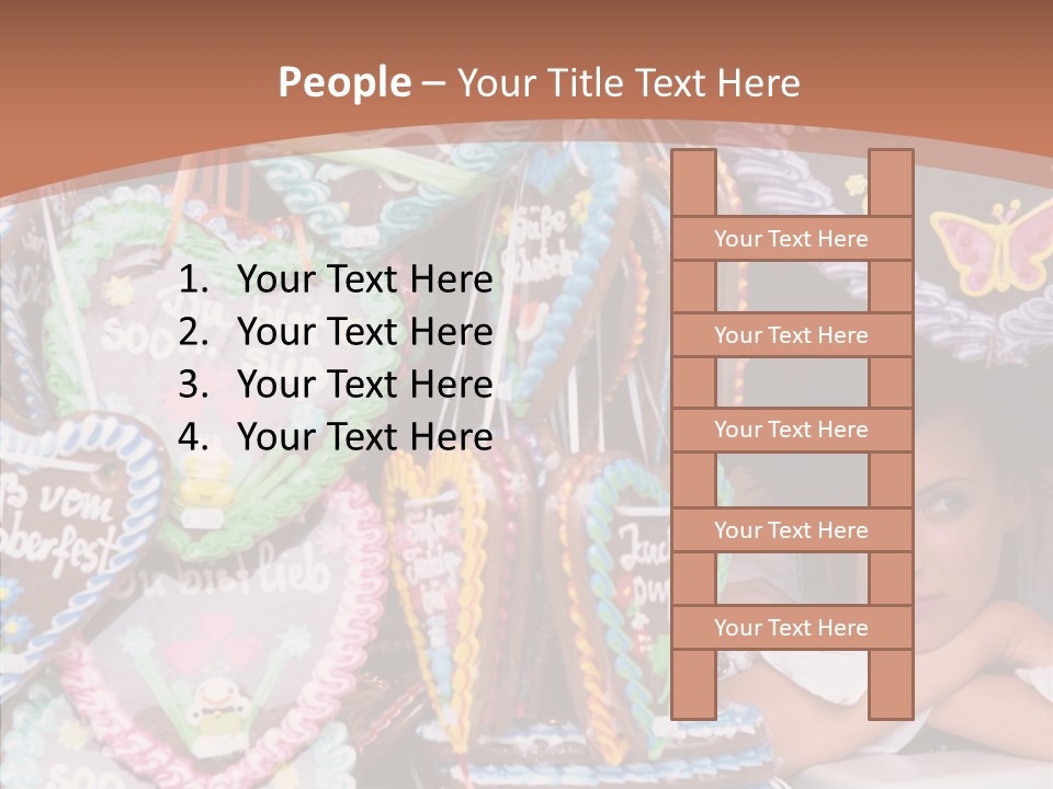 Beautiful Girl Lying On The Window Wondering PowerPoint Template