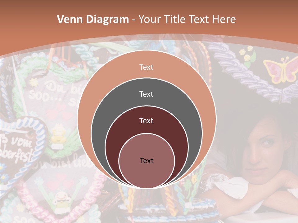 Beautiful Girl Lying On The Window Wondering PowerPoint Template