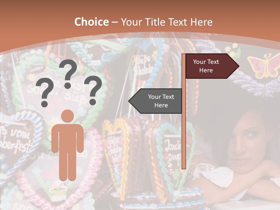 Beautiful Girl Lying On The Window Wondering PowerPoint Template