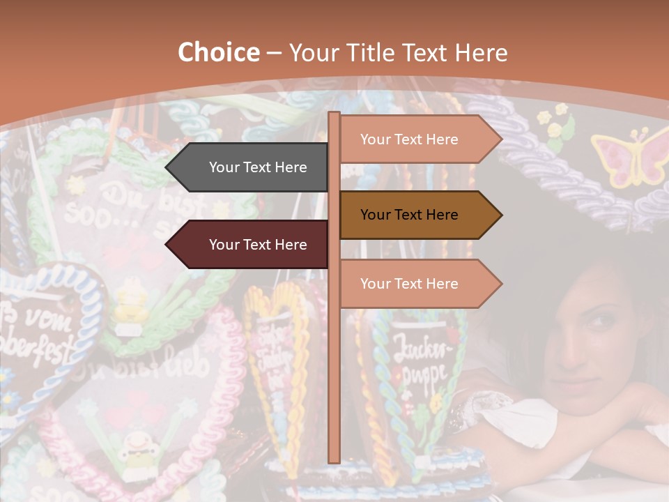 Beautiful Girl Lying On The Window Wondering PowerPoint Template