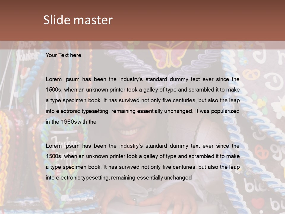 Beautiful Girl Smiling Germany PowerPoint Template