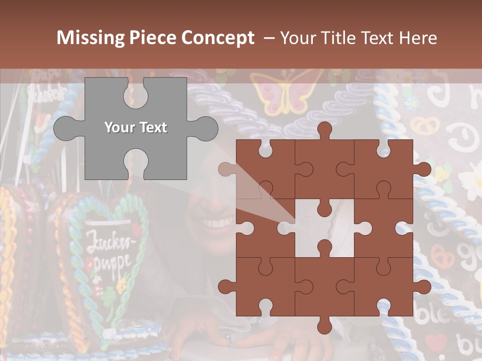 Beautiful Girl Smiling Germany PowerPoint Template