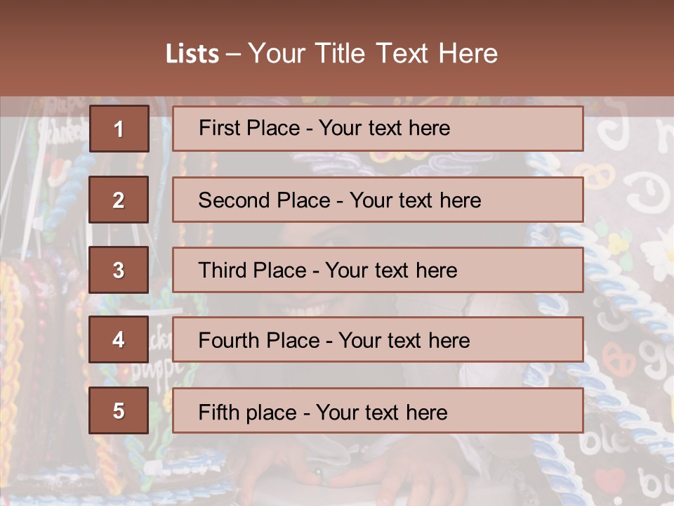 Beautiful Girl Smiling Germany PowerPoint Template