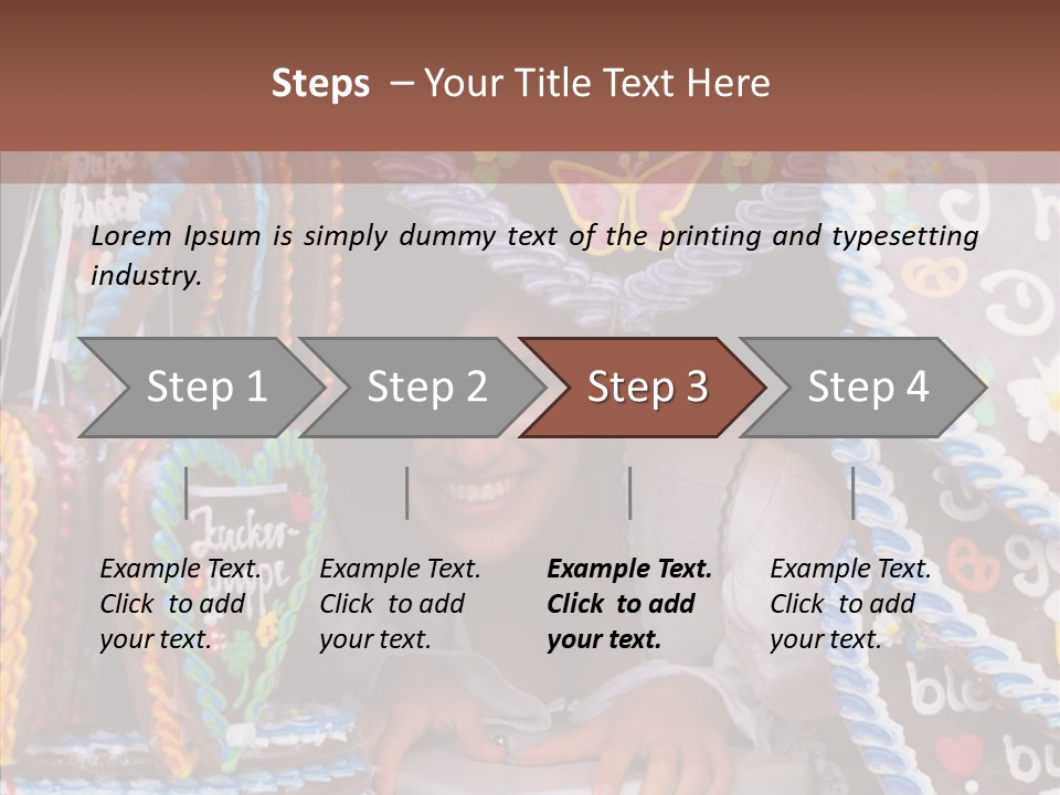 Beautiful Girl Smiling Germany PowerPoint Template