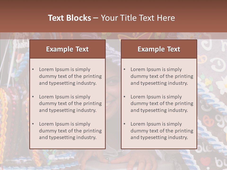 Beautiful Girl Smiling Germany PowerPoint Template