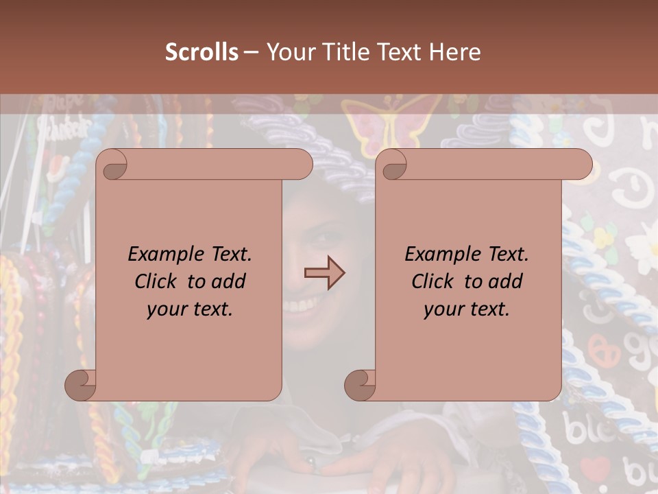 Beautiful Girl Smiling Germany PowerPoint Template