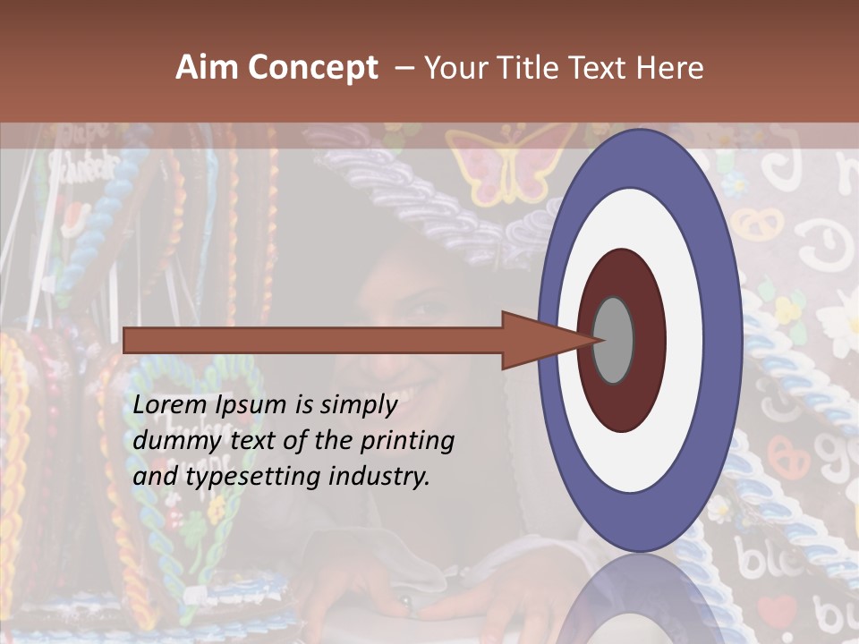 Beautiful Girl Smiling Germany PowerPoint Template