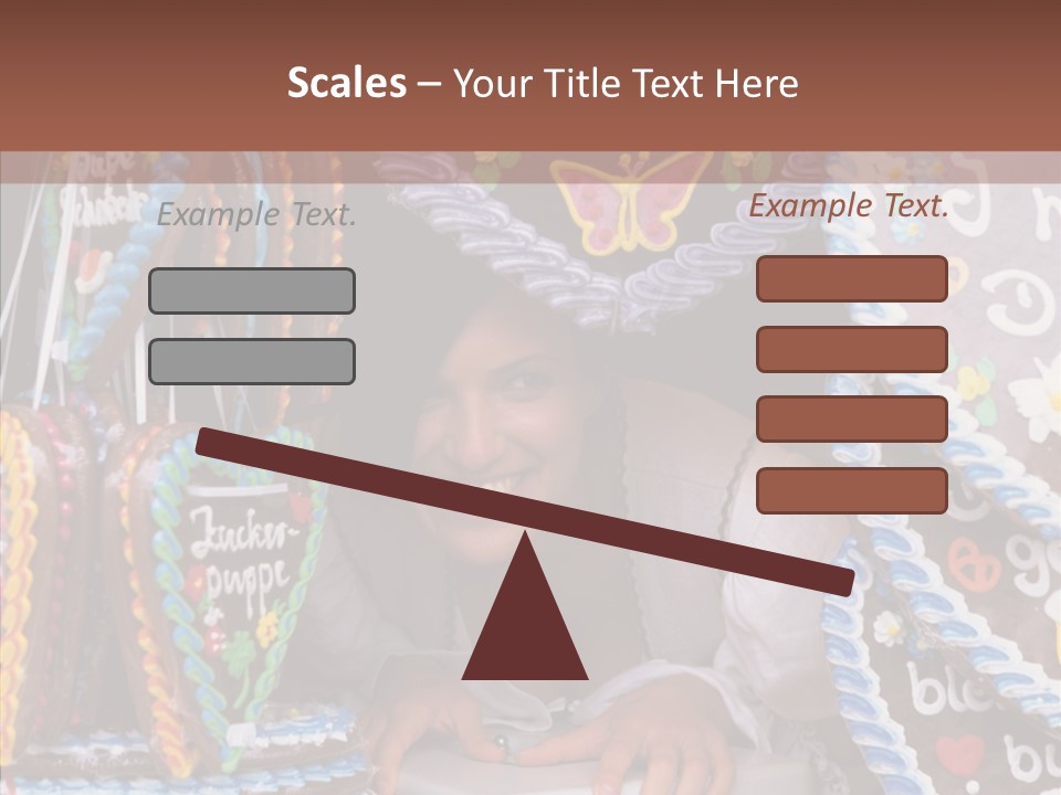 Beautiful Girl Smiling Germany PowerPoint Template