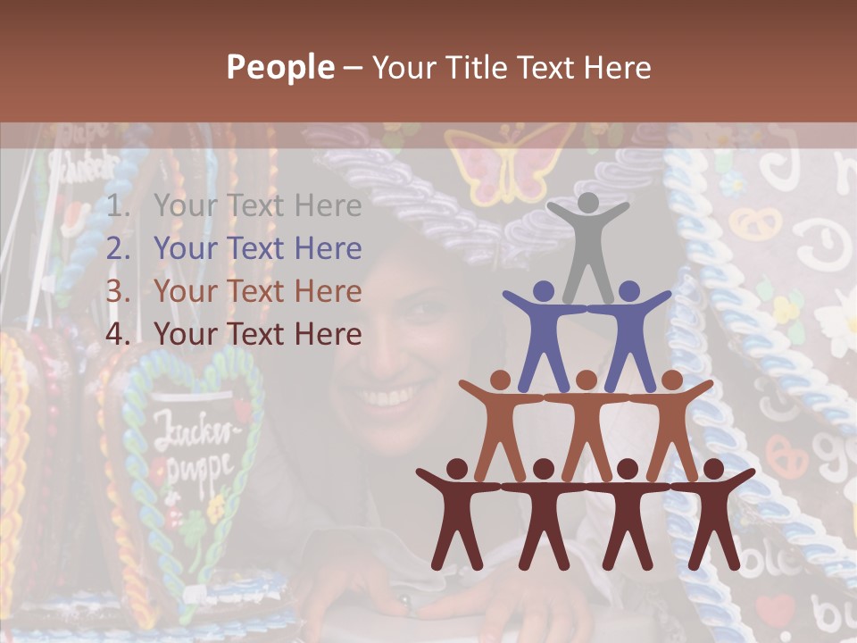 Beautiful Girl Smiling Germany PowerPoint Template