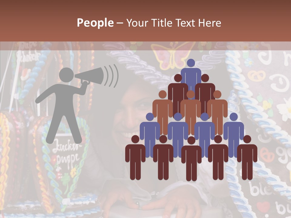 Beautiful Girl Smiling Germany PowerPoint Template