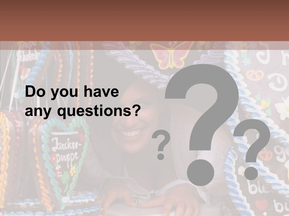 Beautiful Girl Smiling Germany PowerPoint Template