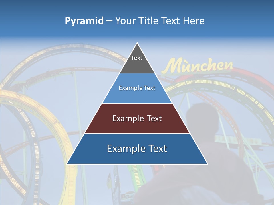 Couple Looking At Rollercoaster PowerPoint Template