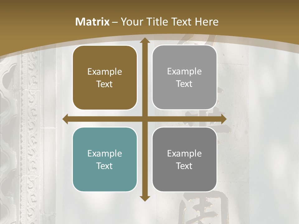 Chinese Characters On A Wall PowerPoint Template