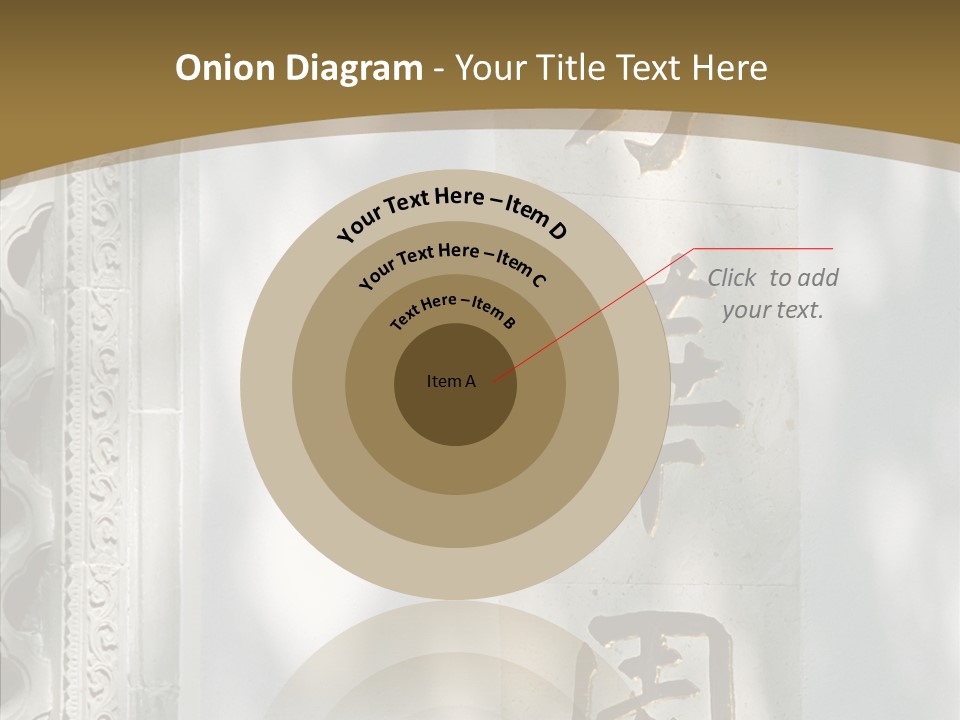 Chinese Characters On A Wall PowerPoint Template