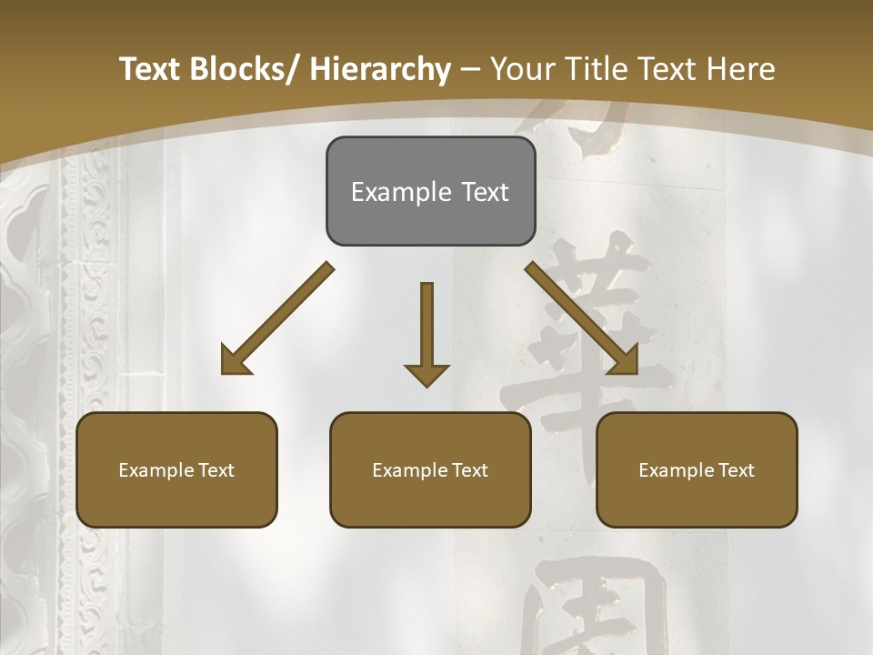 Chinese Characters On A Wall PowerPoint Template