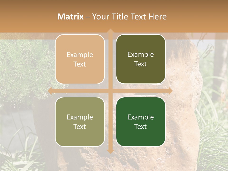 Stone Carved With Chinese Characters PowerPoint Template