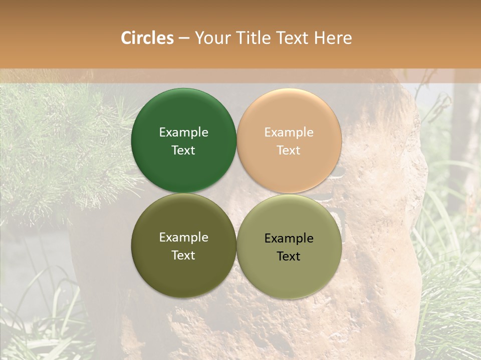 Stone Carved With Chinese Characters PowerPoint Template