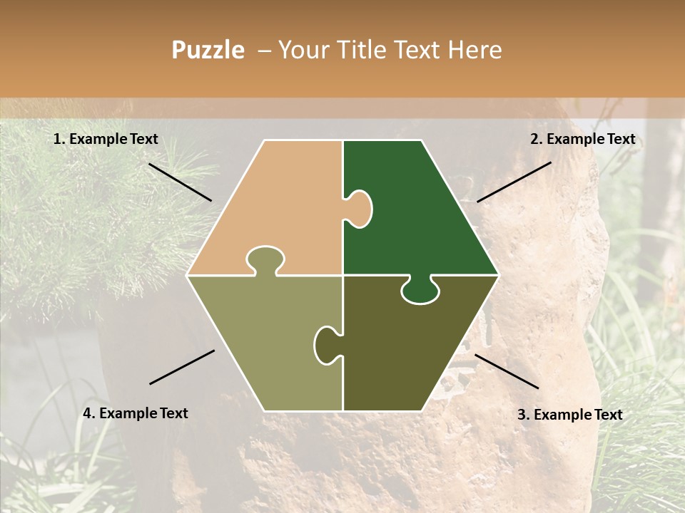 Stone Carved With Chinese Characters PowerPoint Template